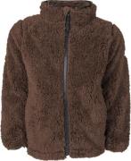 Lindberg Kids' Muddus Pile Jacket Windfleece Dark Brown