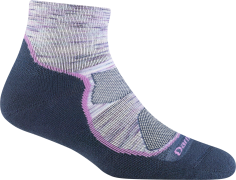 Darn Tough Women's Light Hiker 1/4 Lightweight Hiking Sock Cosmic Purp...