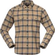 Bergans Men's Tovdal Shirt Warm Sand/Navy Blue Check