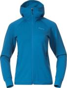 Bergans Women's Rabot Merino Tech Midlayer Hoodie Dark Aqua Lagoon