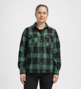 Aclima Women's ReBorn Woolshirt Check Dark Grey/Green