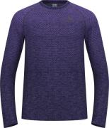 Odlo Men's T-shirt Crew Neck L/S Essential Seamless Eclipse Melange
