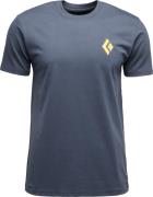 Black Diamond Men's Shredded Short Sleeve Tee Charcoal