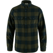 Fjällräven Men's Övik Heavy Flannel Shirt Deep Forest-Dark Navy
