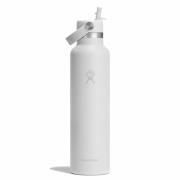 Hydro Flask 621ml Standard Flex Straw Cap White
