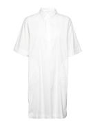Carlee 3/4 Shirt Dress Lyhyt Mekko White MOS MOSH