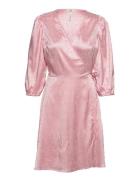 Objaileen 3/4 Sleev Dress A Ss Fair 22 C Lyhyt Mekko Vaaleanpunainen O...