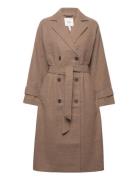 Objkeily L/S Coat Outerwear Coats Winter Coats Brown Object
