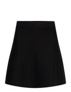 Octavia Knit Skirt Lyhyt Hame Black Second Female