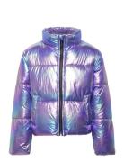 Kmgceline Metallic Short Puffer Otw Toppatakki Purple Kids Only