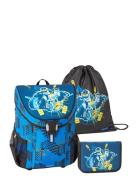 Lego® Easy School Bag 3 Pcs. Set Accessories Bags Backpacks Blue Lego ...