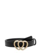 Kogpina Heart Pu Jeans Belt Vyö Black Kids Only