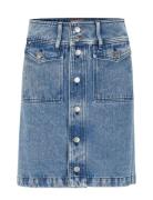 Mini A-Line Skirt Bc Lyhyt Hame Blue BOSS