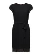 Sleeveless Mini Dress With Plissé Pleats Lyhyt Mekko Black Esprit Coll...