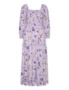 Yasfenny 3/4 Long Dress S. Maksimekko Juhlamekko Purple YAS
