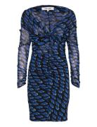 Dvf Ganesa Mini Dress Lyhyt Mekko Blue Diane Von Furstenberg