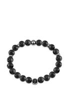 Beads Bracelet 8Mm Rannekoru Korut Black Edd.
