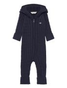 Cotton Cable Shield Piece Jumpsuit Haalari Navy GANT