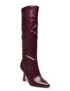 Jazz Up Boot Korkeavartiset Saapikkaat Burgundy Steve Madden