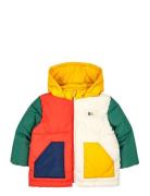 Baby Color Block Hooded Anorak Toppatakki Red Bobo Choses