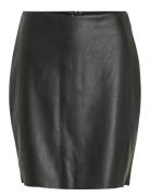 Vidagmar Hw Coated Skirt - Noos Lyhyt Hame Black Vila