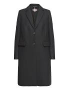 Wool Blend Classic Coat Outerwear Coats Winter Coats Black Tommy Hilfi...