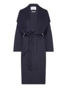 Double Face Bathrobe Coat Outerwear Coats Winter Coats Navy IVY OAK