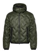 Outerwear Vuorillinen Takki Topattu Takki Khaki Green EA7