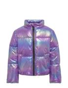 Kogceline Metallic Short Puffer Otw Toppatakki Purple Kids Only