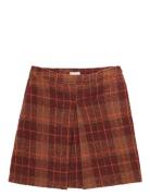 Skirt Boucle Lyhyt Hame Brown Tom Tailor