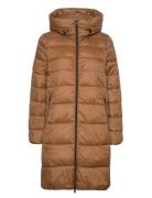 Women Coats Woven Regular Topattu Pitkä Takki Brown Esprit Casual