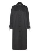 Utah Hannah Trench Coat Trenssi Takki Black Bzr