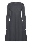 Cecilie Merino Dress Lyhyt Mekko Grey Ella&il