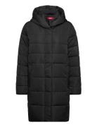 Women Coats Woven Regular Topattu Pitkä Takki Black Esprit Collection