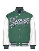 Tjm Letterman Jacket Ext Bombertakki Takki Green Tommy Jeans
