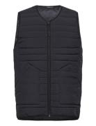 Go Anywear? Quilted Padded Zip Vest Liivi Black Knowledge Cotton Appar...