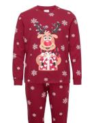 Rudolph's Cute Pajamas Pyjama Red Christmas Sweats