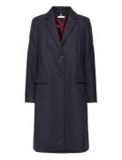 Classic Light Wool Blend Coat Outerwear Coats Winter Coats Navy Tommy ...