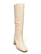 Bucket Boot Korkeavartiset Saapikkaat Beige DEAR FRANCES