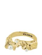 Raelynn Recycled Ring Sormus Korut Gold Pilgrim