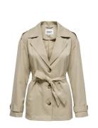 Onlline Short Trenchcoat Otw Noos Trenssi Takki Beige ONLY