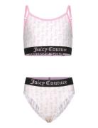 Juicy Aop Bralette And Bikini Brief Set Hanging Bikinit Pink Juicy Cou...