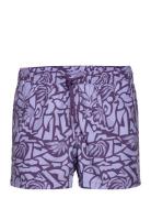 Borg Print Swim Shorts Uimashortsit Purple Björn Borg