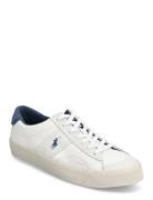 Sayer Leather-Suede Sneaker Matalavartiset Sneakerit Tennarit White Po...