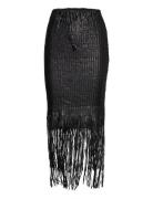 Slnicole Skirt Polvipituinen Hame Black Soaked In Luxury