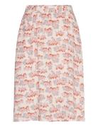 Helene Skirt Polvipituinen Hame Multi/patterned Wood Wood