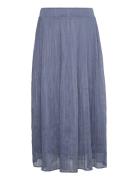 Sennabbcarma Skirt Polvipituinen Hame Blue Bruuns Bazaar