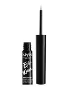 Epic Wear Metallic Liquid Liner Eyeliner Rajauskynä Meikki Grey NYX Pr...