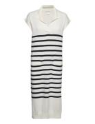 Dress Claire Knitted Stripe Polvipituinen Mekko White Lindex