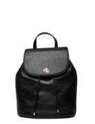 Leather Medium Winny Backpack Reppu Laukku Black Lauren Ralph Lauren